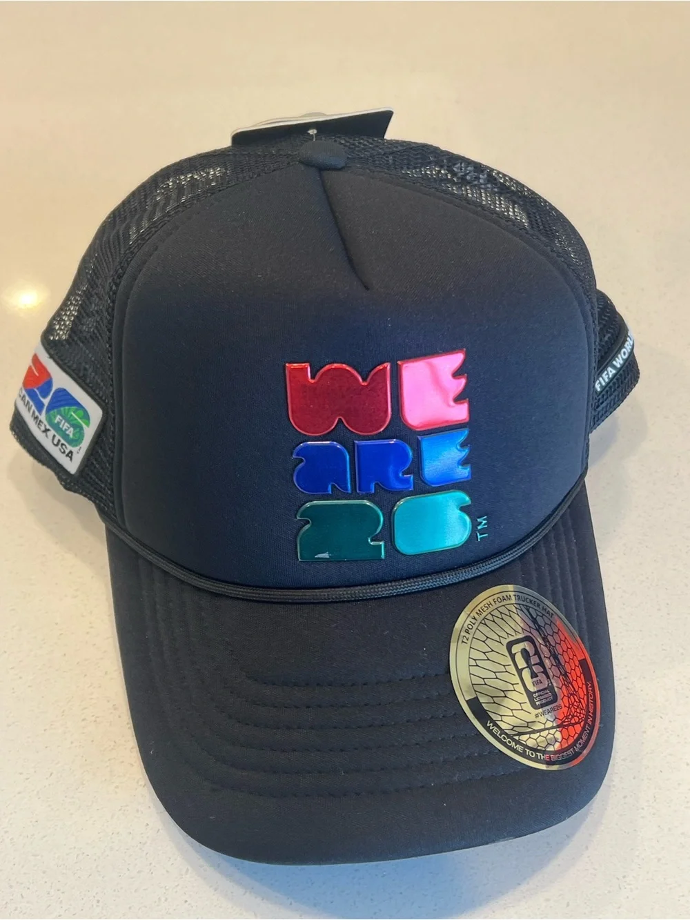Hat World Cup FIFA -We Are 26 Black Trucker Hat - Official Product